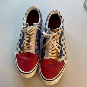 Vans Old Skool 36 DX Anaheim Factory Patchwork Checkerboard Leather Sneakers 12